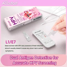 HPV Home Test Kit Accufast: L1/E7 Rapid Test Kit for Women Dual Ideal Aged 25+