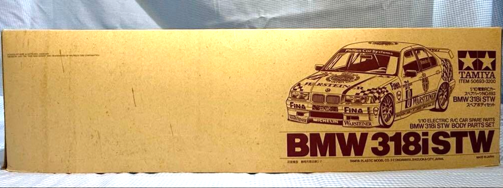 TAMIYA 1/10 RC BMW 318iSTW Spare Body Painted Red From Japan