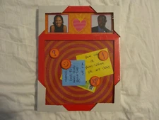 CBS Designs Framed Cork Memo Board Pink Hanging or Standing NEW Sealed