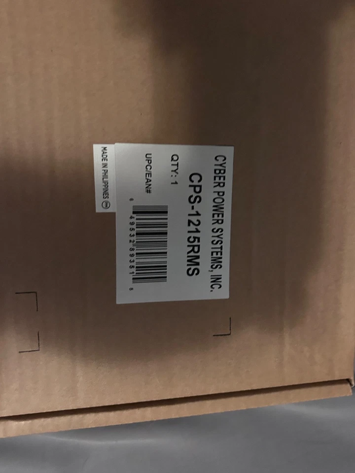 CyberPower CPS1215RMS Rackmount PDU 12 Outlet 15 ft Power Cord Power Strip - Image 2 of 3