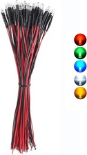 50 Pcs 3mm Pre Wired 12v Ultra Bright Red Led Indicator L Color Red Size 3mm 50 Pcs 3mm Pre Wired 12v Ultra Bright Red Led Indicator L Color Red Size 3mm