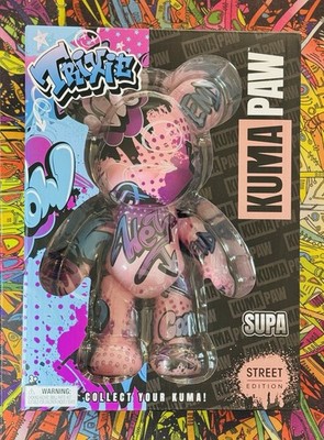 Kuma Paw 9.5  Supa Street Edition Trixie Graffiti Art Bear Figure Collectible