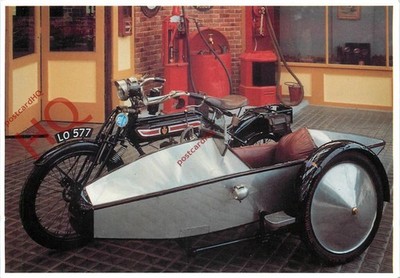 Ansichtskarte>>Motorrad, Schwalbenseitenwagen