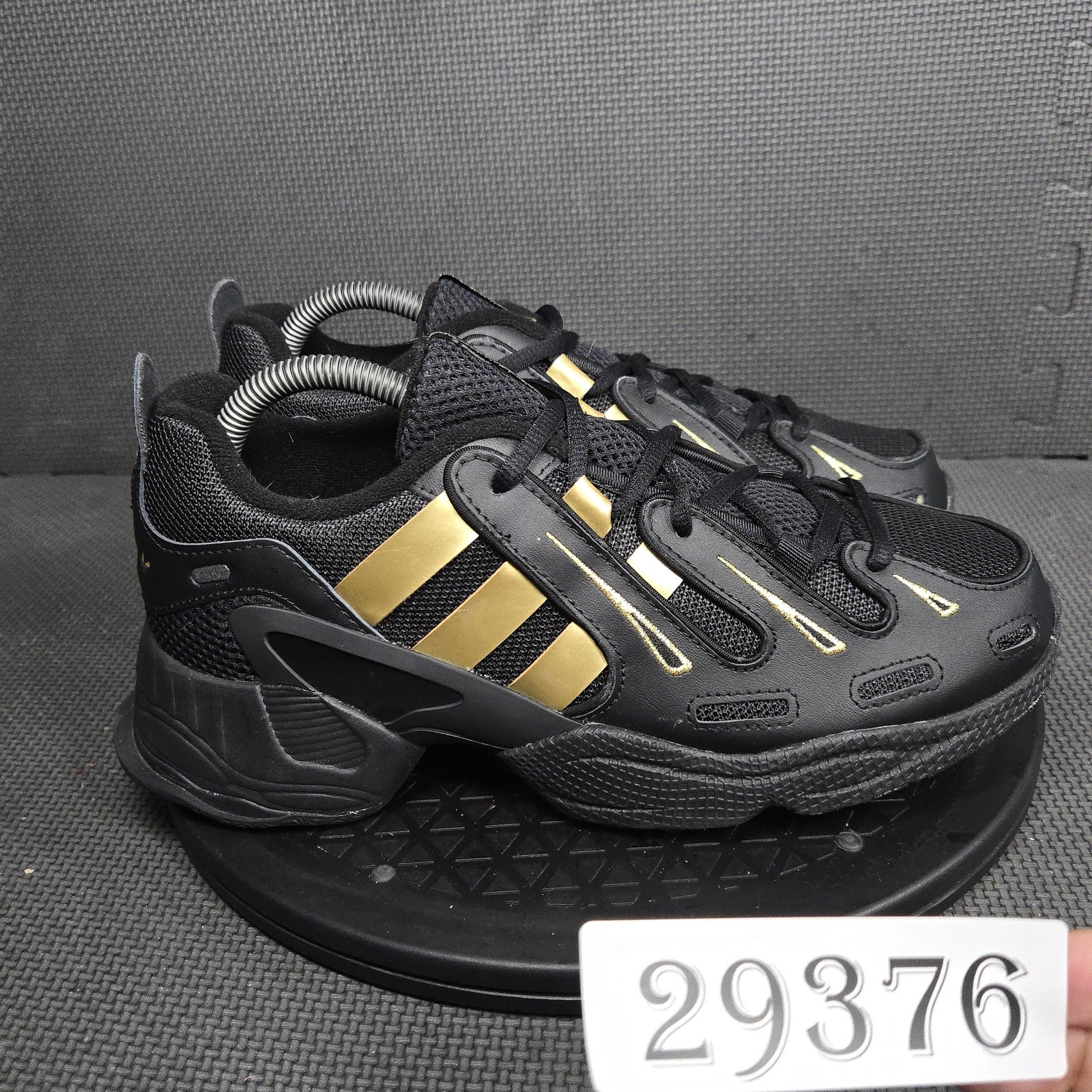 Adidas EQT Gazelle Shoes Mens Size 7.5 Black Gold… - image 1