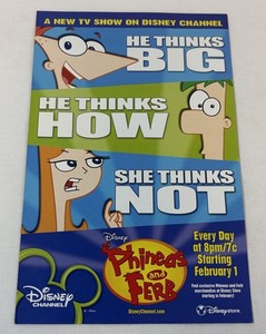 2008 Disney Channel tv ad ~ PHINEAS AND FERB series premiere