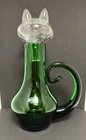 Blenko Glass Cat - Blenkat Decanter 2516 - Clover