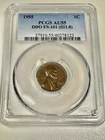 1955 DDO Double Die Obverse FS-101 Lincoln Wheat Cent Penny PCGS AU-55
