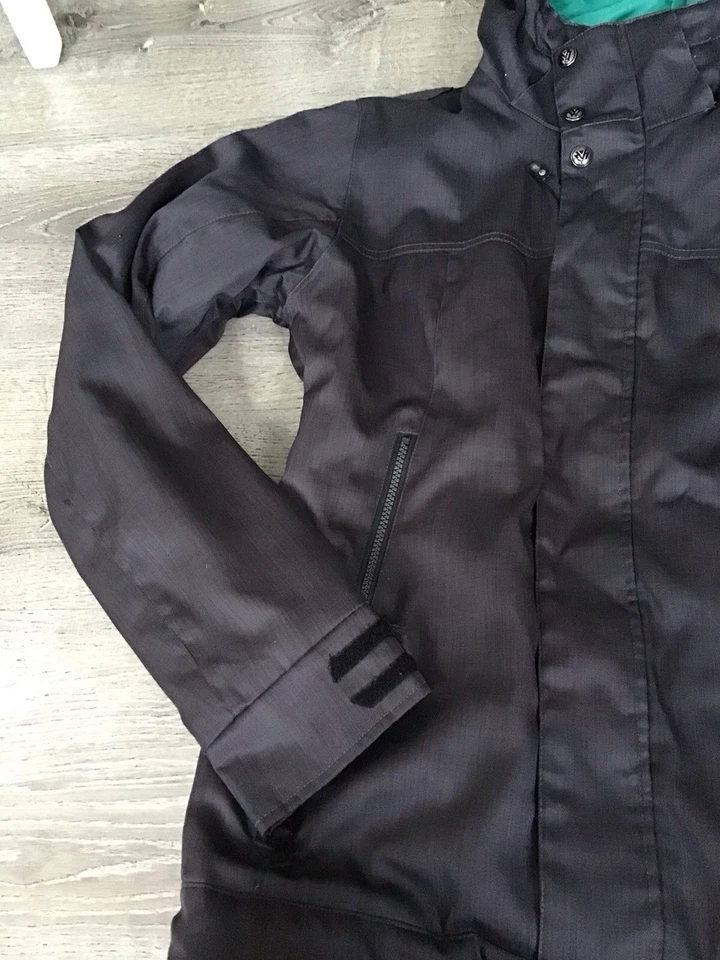 Burton White Collection DRYRIDE Snowboard Jacket Womens L Gray Hooded Outdoor - Image 3 of 4