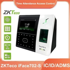 ZKTeco iFace702-S Biometric Face Reader Fingerprint Access Attendance Time Clock