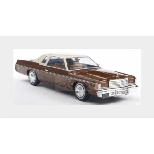 1:24 WHITEBOX Dodge Monaco Royal 1977 Dark Brown Beige WB124261 - Immagine 2 di 2