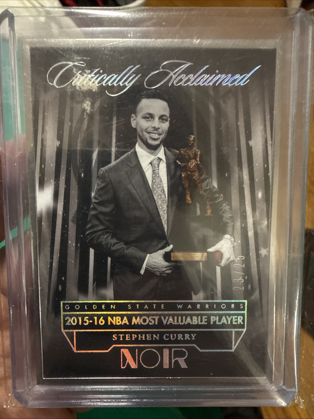 2024-25 Panini Noir Stephen Curry #294 Metal Frame Critically Acclaimed /25