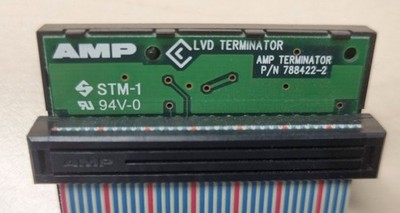 LVD SCSI UW ULTRA WIDE INTERNES KABEL FÜR 4x GERÄTE TERMINATOR U320 U160, 120 cm