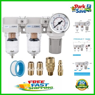 Compact 1/4'' NPT Air Drying System with Gauge & Brass Filters for Optimal Use