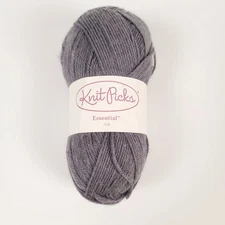 Knit Picks Essential Ash Hand-Dyed Yarn 75% Wool 25% Nylon 50g 231 Yards