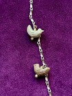 Beautiful Vintage CADORO Bird And Fish Fetish Chain Necklace Unique! RARE 14.5” — photo 8