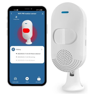 Smart PIR Motion Sensors: WiFi Motion Detector with App Notification Alert, U...