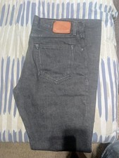 Wallace & Barnes Slim Gray Jeans 32x32 Made in USA New Without Tags