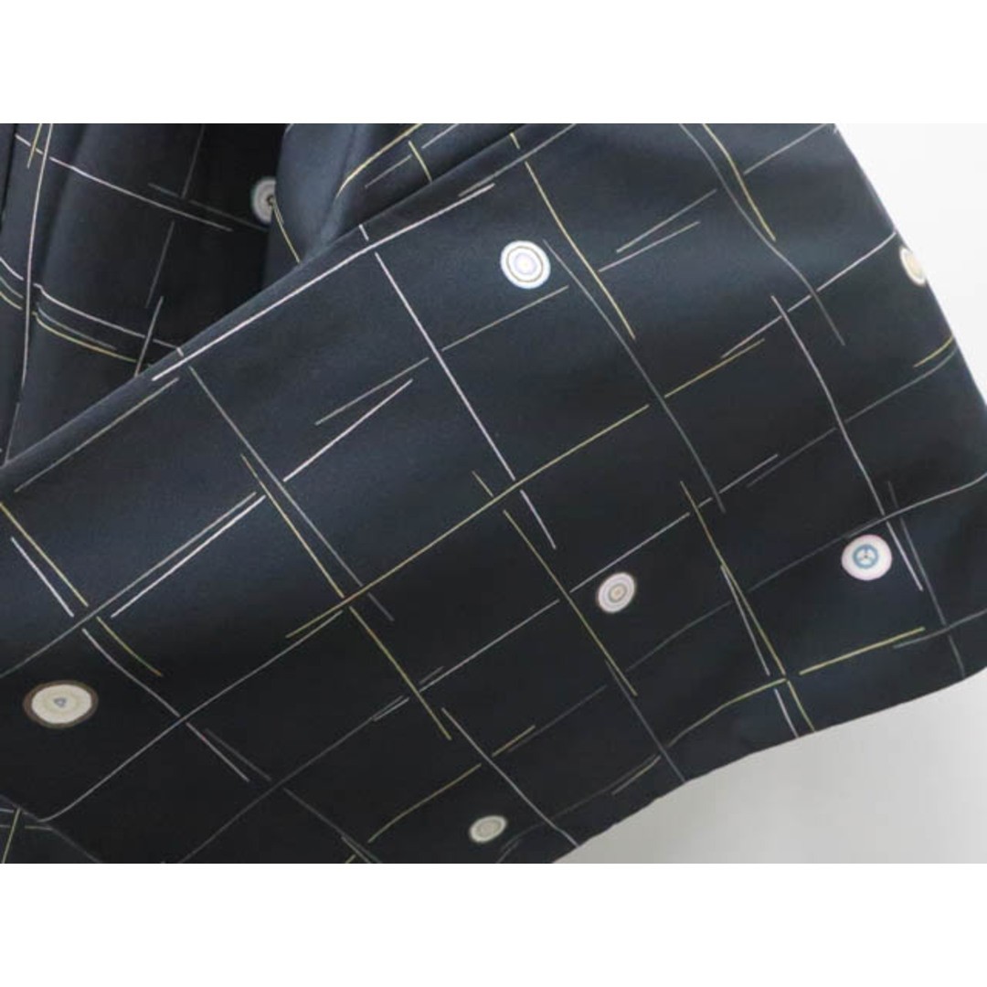 Geometric Kimono Small Pattern Washable Used Japan - image 5