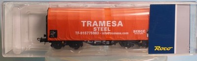 Roco 76439.C, Spur H0 / Maßstab 1:87, Schiebeplanwagen TRAMESA STEEL, Ep. 6