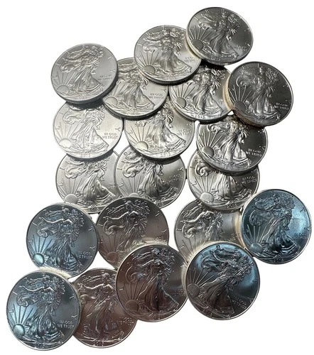 2014 1 Oz Silver American Eagle BU (20 coin roll) .999 fineness