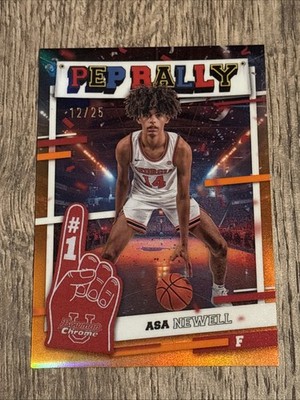 2024-25 Bowman University Chrome ASA NEWELL Pep Rally Orange 12/25 #PR-3 Georgia