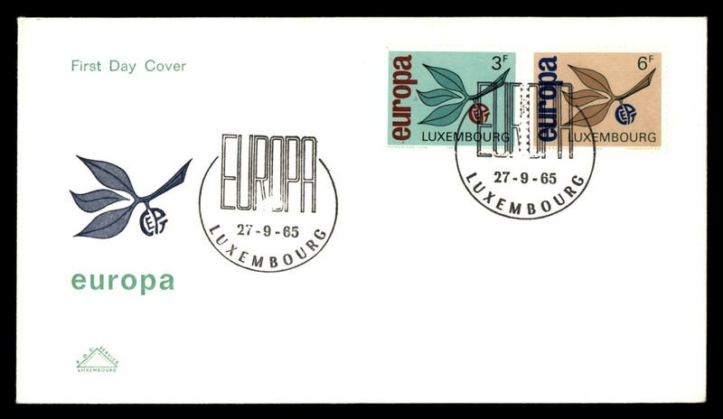Mayfairstamps Luxembourg FDC 1965 Leaves Europa Cept First Day Cover aaz_82801