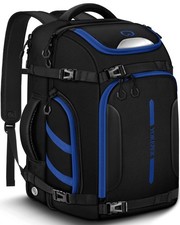 65L Ski Boot Bag, Waterproof Ski Snowboard Backpack with Clamshell Opening, S...