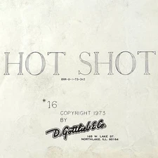 Gottlieb Hot Shot Pinball Machine Game Manual Schematics ORIGINAL