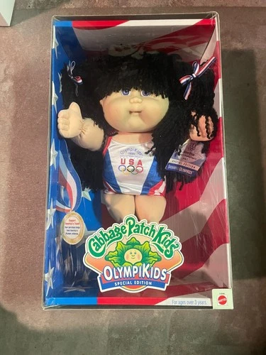 1996 Cabbage Patch Kids OlympiKids Girl Doll Swimming #14598 NOS NIB MINT