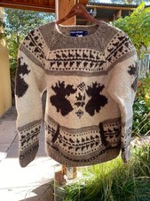 Vintage Polo Sport Ralph Lauren Wool Sweater Cowichan -Moose American Flag