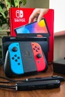 Nintendo switch OLED 64GB with SD card and  accessories