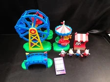 Peppa Pig Fun Fair Playset Ferris Wheel Merry Go Round Figures Carnival