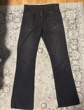 Vintage Levi  s 646 Corduroy Flare Bell Bottom 31x35 Black