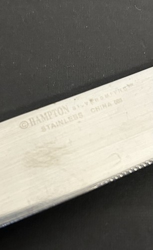 Set/3 coltelli da tavola Hampton Forge firmati bambù inox 8-7/8" (Cina) 008 - Foto 4 di 4