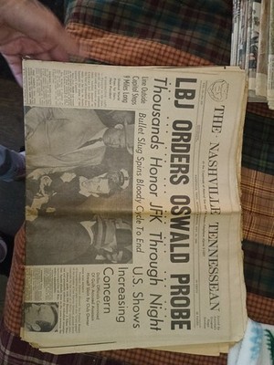 The Nashville Tennessean Nov 25, 1963 Newspaper