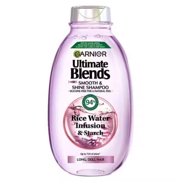 3 x Garnier Ultimate Blends Rice Water Infusion & Starch Shampoo 300ml