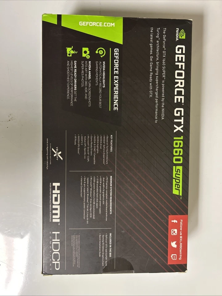 PNY NVIDIA GeForce GTX 1660 4GB GDDR6 Graphics Card (VCG16606SSFPPBO) NEW - Image 3 of 4