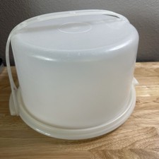 Tupperware Vintage Cake Pie Saver Keeper Carrier with Handle 683-1