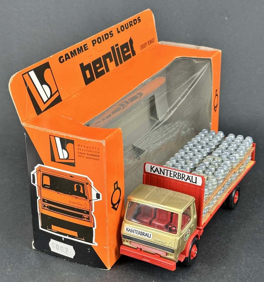 LBS ELIGOR BERLIET GR 190 CAMION BRASSEUR KANTERBRAU + BOITE - Photo 4/4