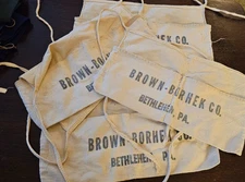 Brown-Borhek Bethlehem PA Vintage Advertising Hardware Store Apron Nail Pouch