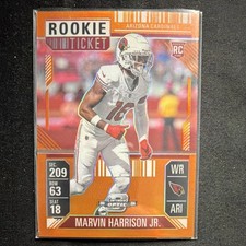 Panini Contenders Optic Marvin Harrison Jr. #88 Orange Prizm 33/75 Cardinals