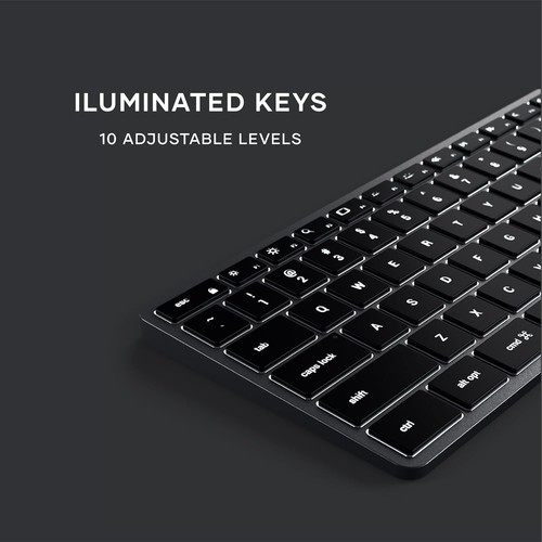 Satechi Slim X3 Bluetooth Backlit Keyboard for Mac, X3, Space Gray - Picture 4 of 6