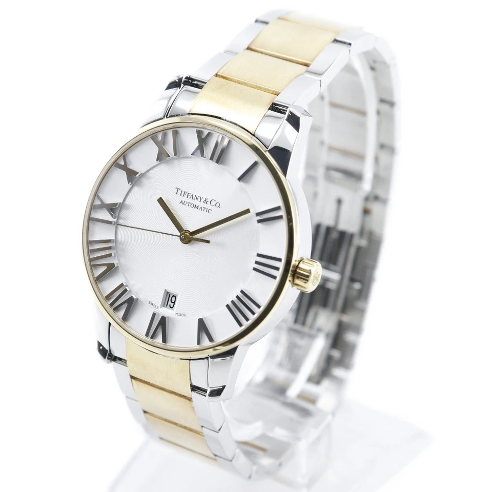 TIFFANY&Co. Atlas Dome Watches Silver / Gold WhiteDial Gold & steel Mechan... - Image 2 of 4