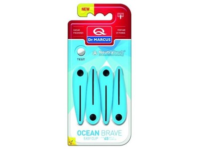 DR. MARCUS Auto Lufterfrischer Easy Clip, Ocean Brave Autoduft Innenraum