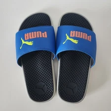 PUMA Cool Cat Glxy2 Slide Boys Blue Casual Sandals Size 4C