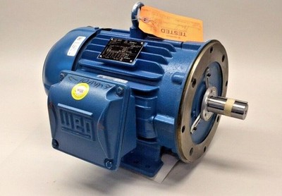 WEG T-12189641 Used Electric Motor T-00212ET3E184TC-W22 3ph 2hp 230/460V 1170rpm