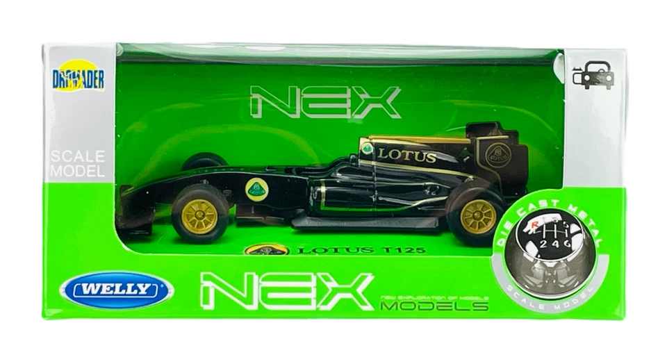 WELLY LOTUS T125 BLACK 1:34 DIE CAST MODEL NEW - Image 4 of 4