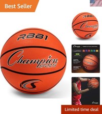 Official Size 7 Rubber Basketball - Durable Indoor/Outdoor Play, Multiple Colors