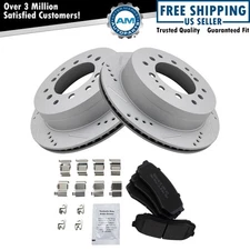 Rear Semi Metallic Brake Pad & Performance Rotor Kit for Toyota