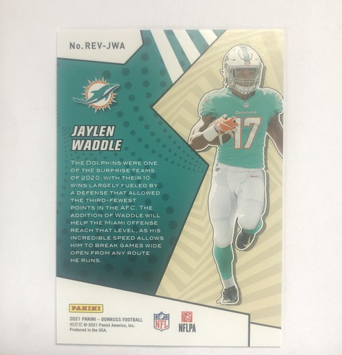 2021 Allen & Ginter Mini #214 Jaylen Waddle + 2021 Donruss Rookie Revolutionš„ - Picture 4 of 5